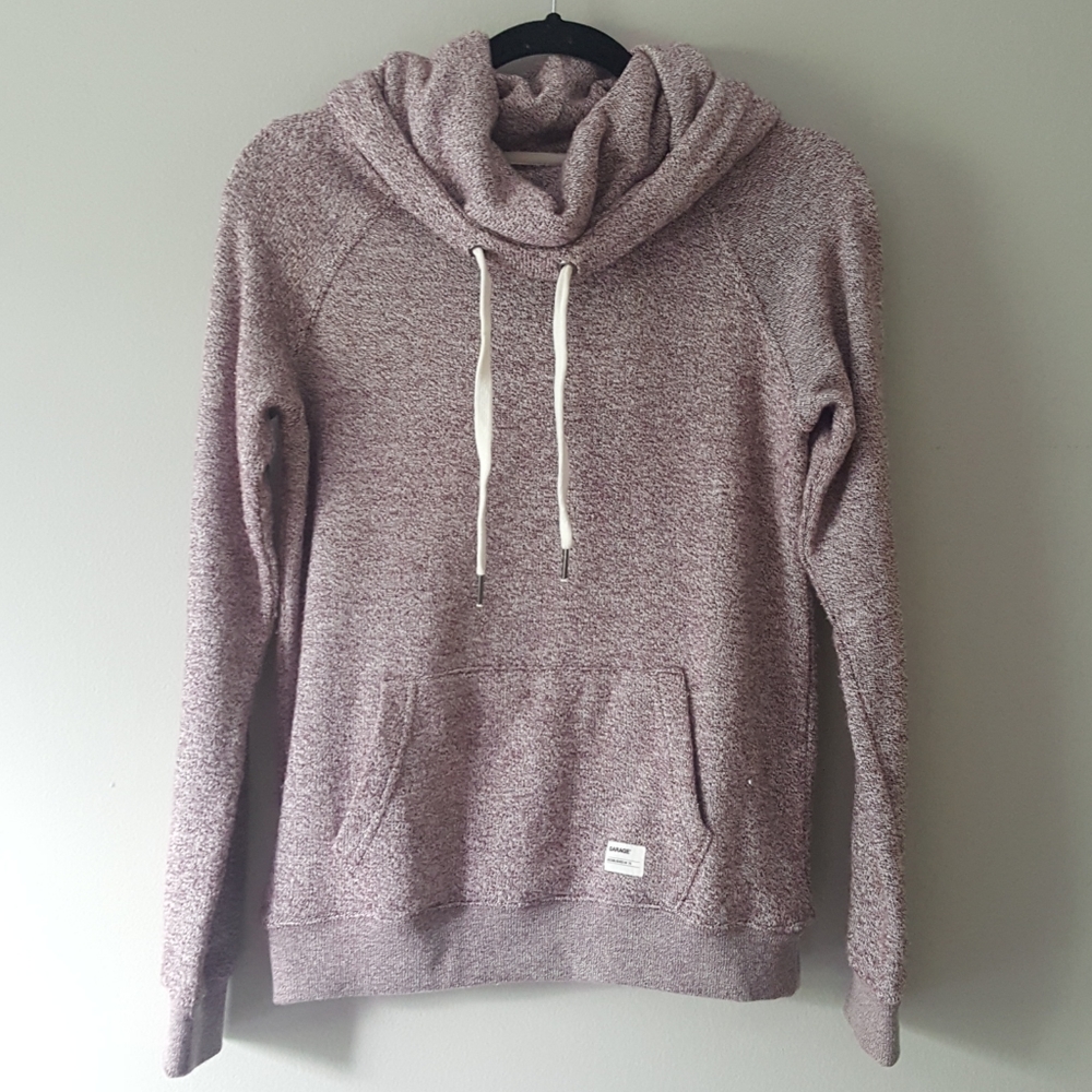 Garage Purple Cowl Neck Sweater Sz S